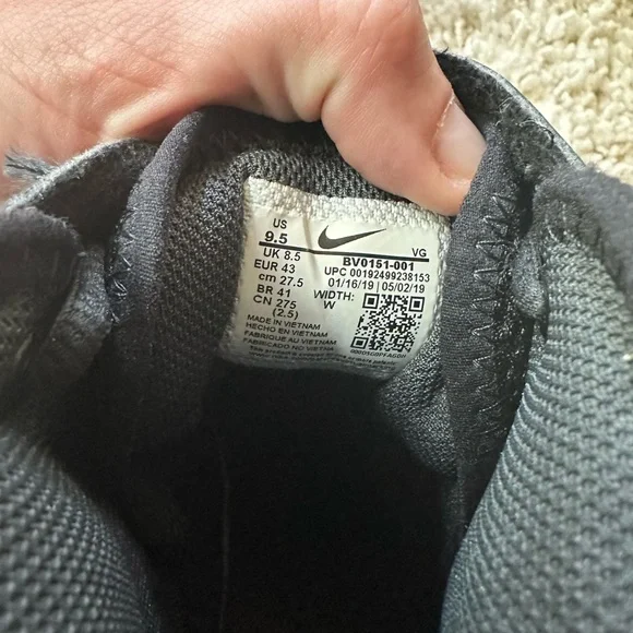 Nike FastFlex alpha cleats sneaker shoe swoosh black & white men’s size … - Picture 4 of 5